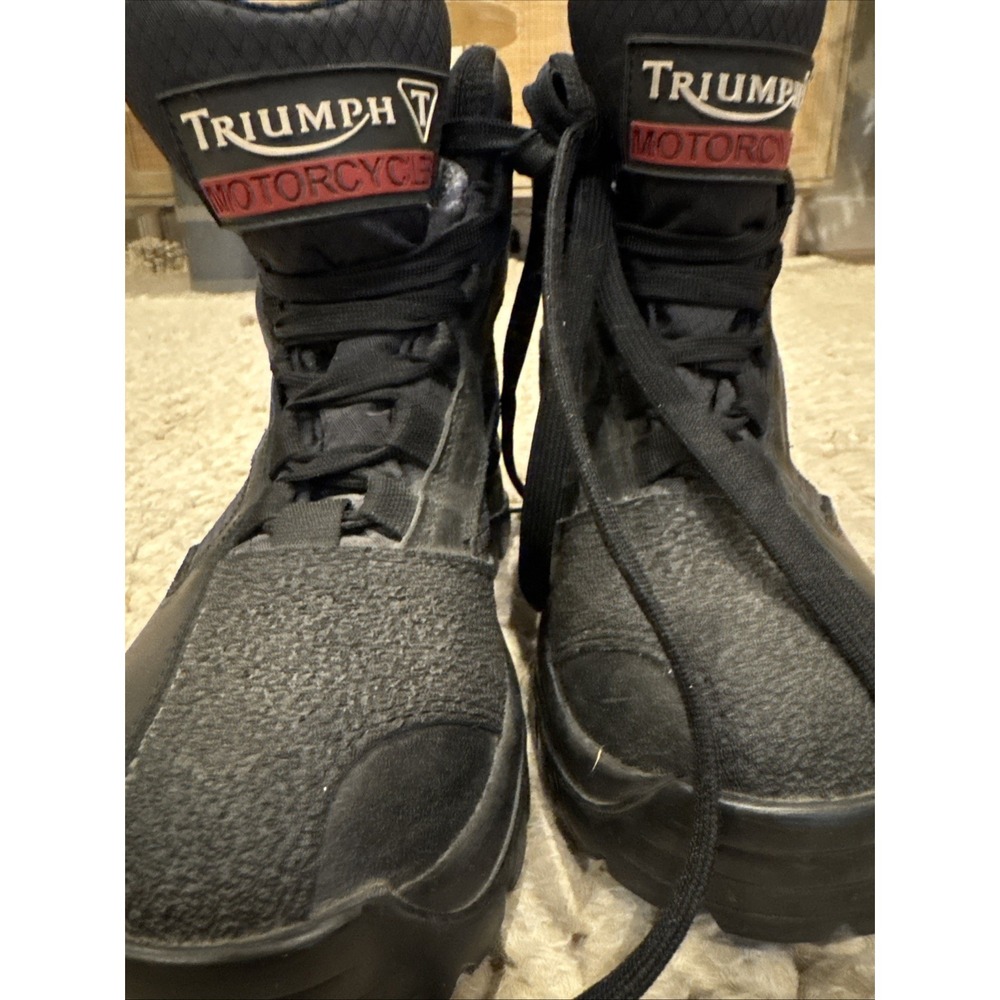 Triumph Riding Boots Black Size 38 US 7 Chamonix Motorcycle